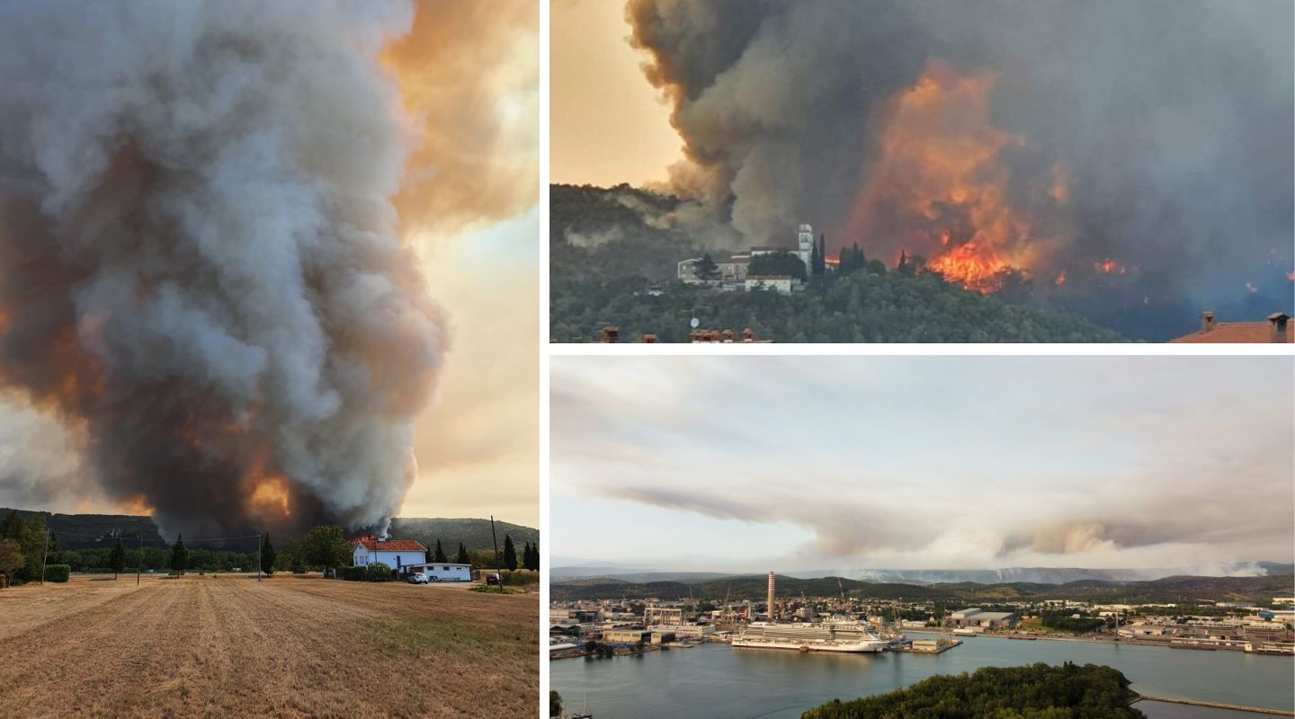 Immagine per Incendi sul Carso, «situazione sotto controllo» e ci si prepara per la notte